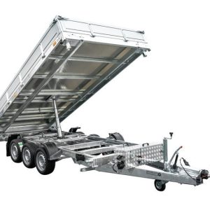 3-ACHS-HYDRAULIK-KIPPANHÄNGER 400×200 UNITRAILER TASKER 400/3C 3500 KG